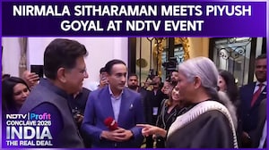 Nirmala Sitharaman Meets Piyush Goyal At NDTV Profit Conclave - A Candid Moment For The Ages!