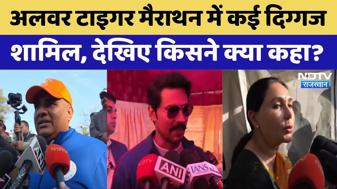 Alwar Tiger Marathon: अलवर टाइगर मैराथन में कई दिग्गज शामिल, देखिए किसने क्या कहा?। CM Bhajanlal