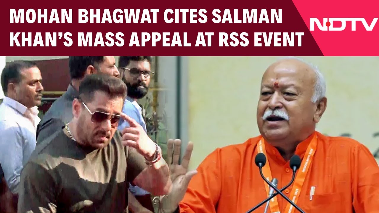 Salman Khan Attends Mohan Bhagwat's Speech At RSS Centenary Event