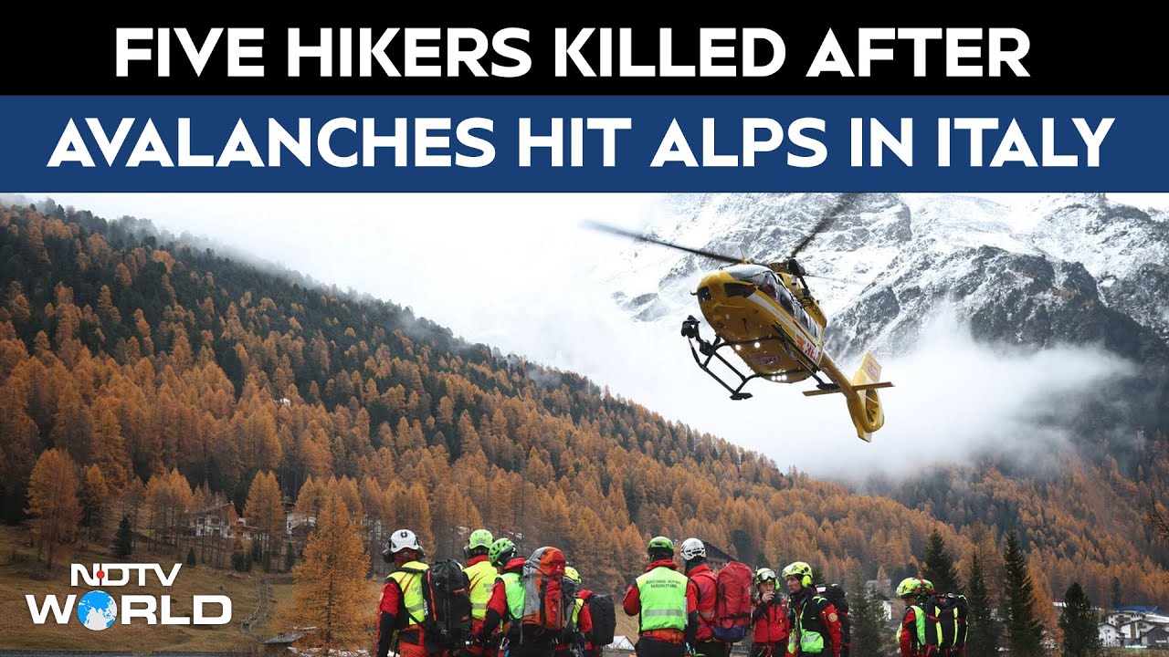 Italy Avalanche News | Five Hikers Killed as Avalanches Strike Italian Alps