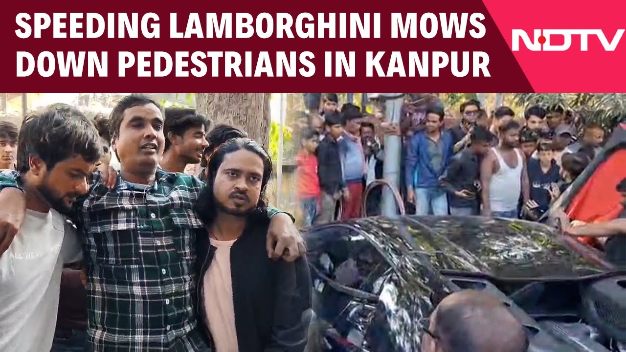 Speeding Lamborghini Mows Down Pedestrians in Kanpur, 6 Injured