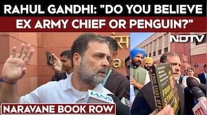 Rahul Gandhi On Naravane Book Row: "Do You Believe Ex Army Chief Or Penguin?"