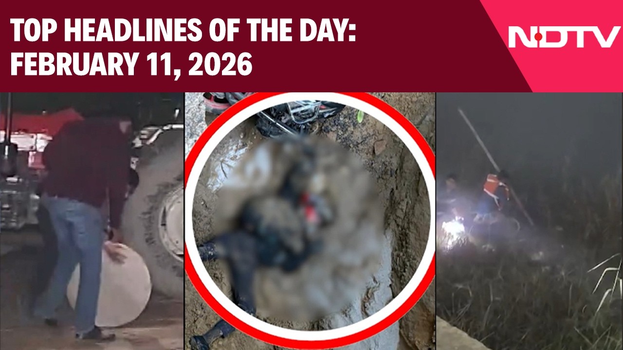 Delhi Man Dies After Falling In Open Manhole | Top Headlines Of February 11, 2026