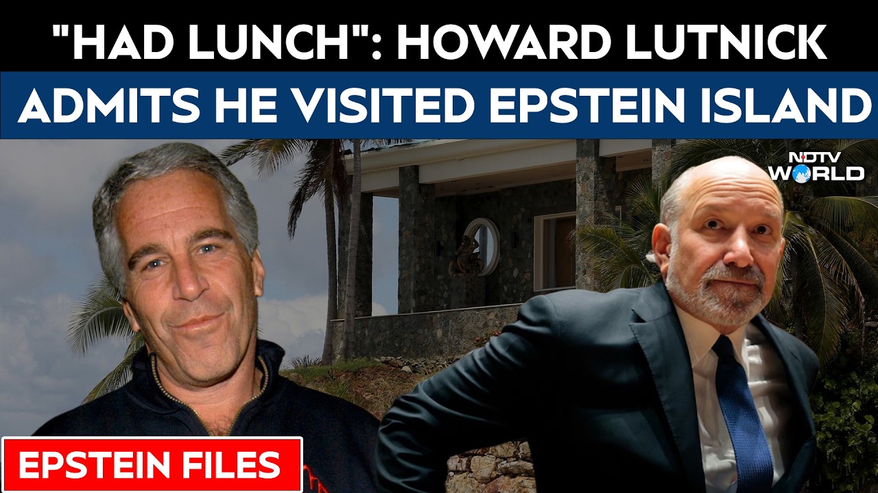 Howard Lutnick Epstein Files | "Had Lunch": Top Trump Official Admits He Visited Epstein Island