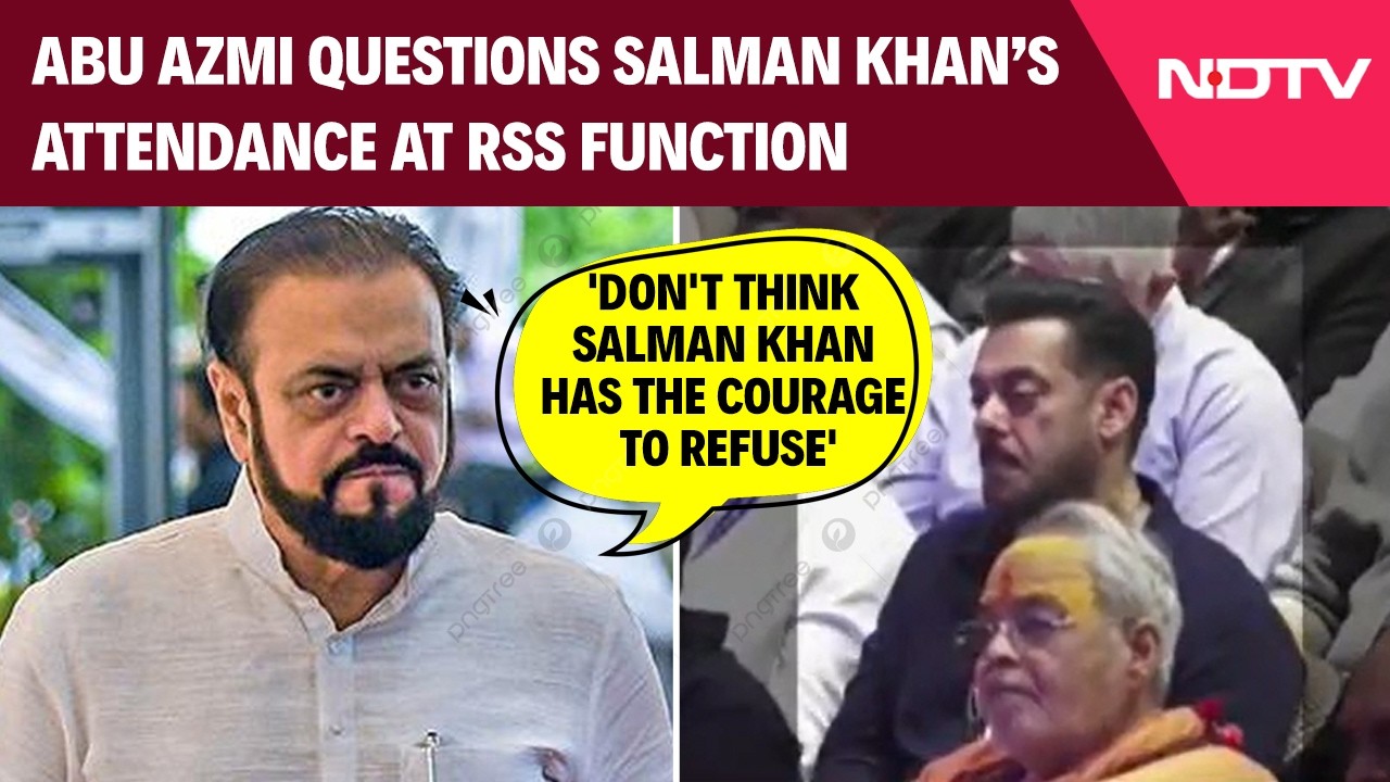 Salman Khan At RSS Event Triggers Political Storm In Maharashtra, Abu Azmi Questions Attendance