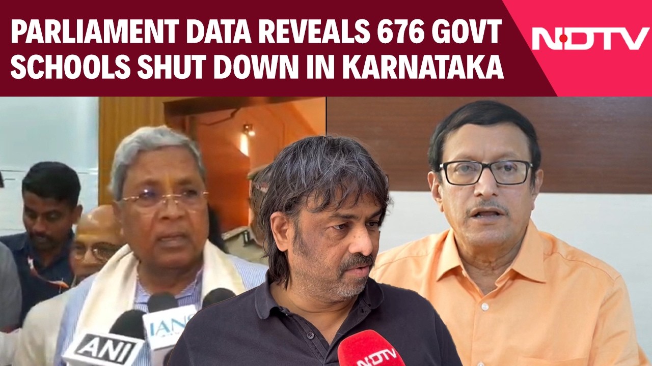 Karnataka News | BJP Attacks Congress After Parliament Data On Karnataka Govt Schools Shutdown