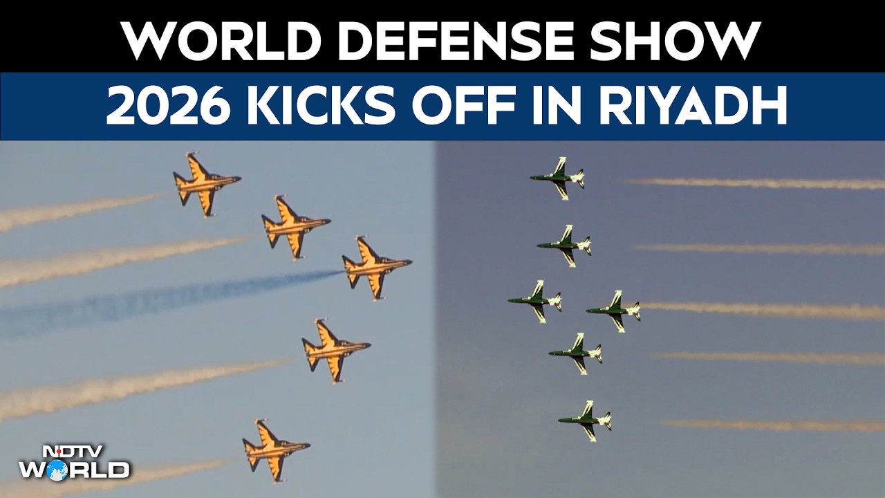 Fighter Jets Roar Over Riyadh As Saudi Arabia Hosts Massive World Defense Show