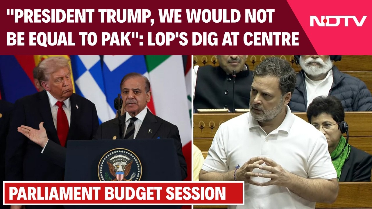 Rahul Gandhi Speech | "President Trump, Talk To Us As Equals": Rahul Gandhi's Dig At Centre