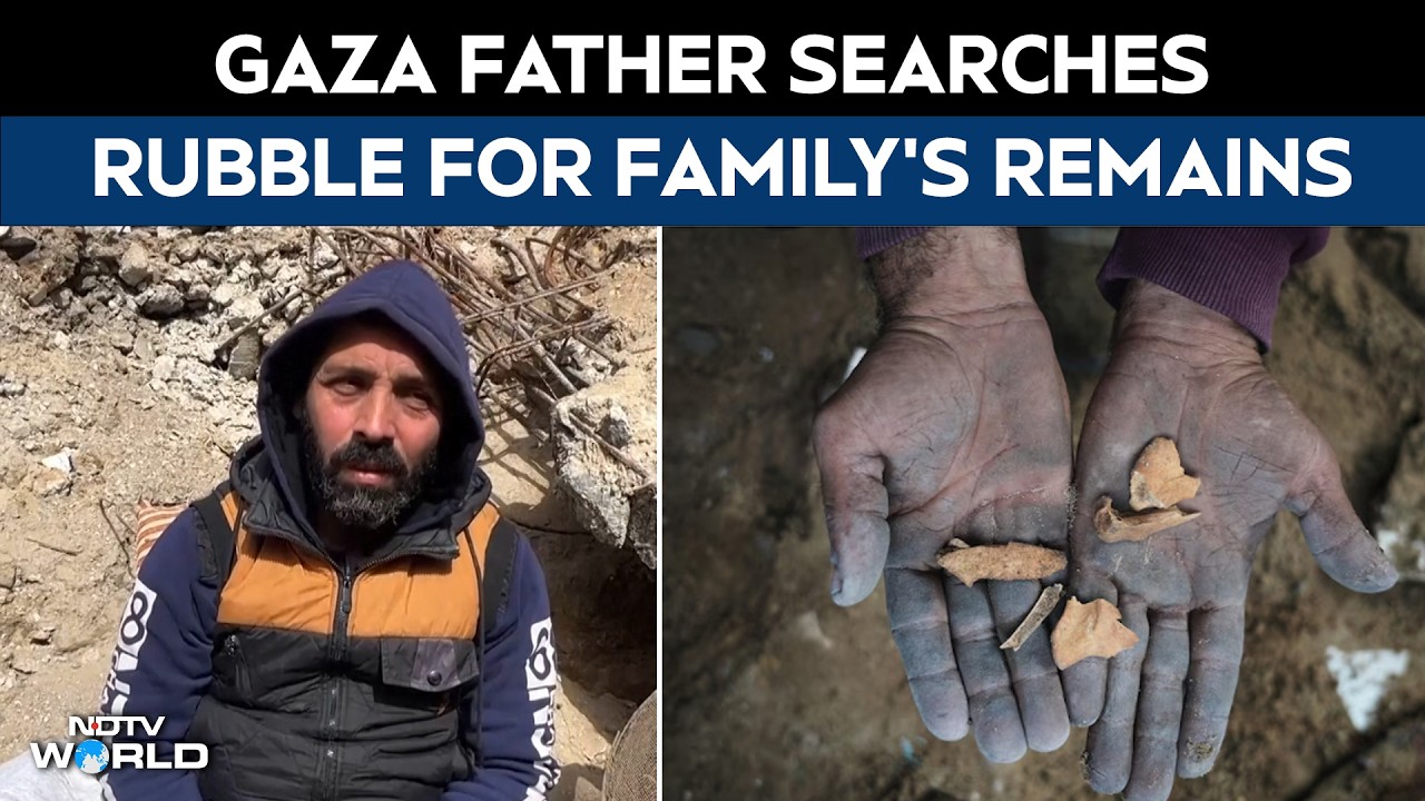 Israel Gaza Conflict | Gaza War: Father Searches For Family&rsquo;s Bones in Destroyed Home