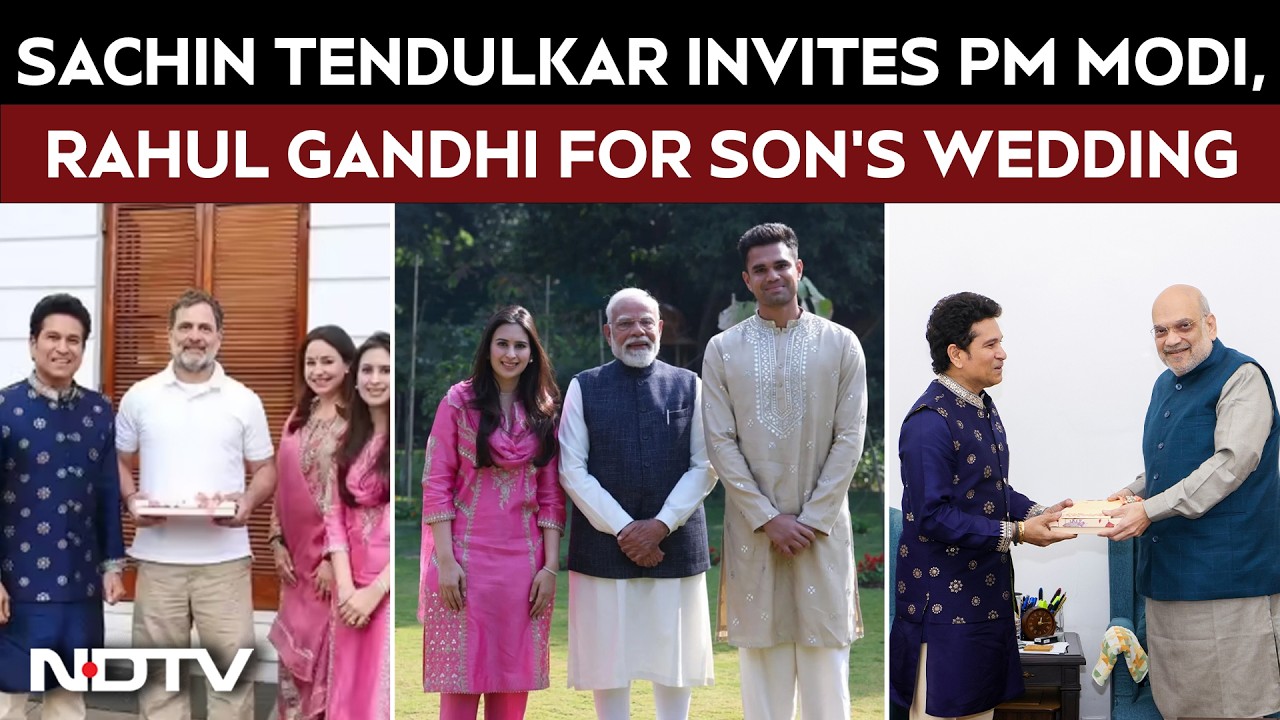 Sachin Tendulkar Invites PM Modi, Rahul Gandhi, HM Amit Shah to Son Arjun Tendulkar&rsquo;s Wedding