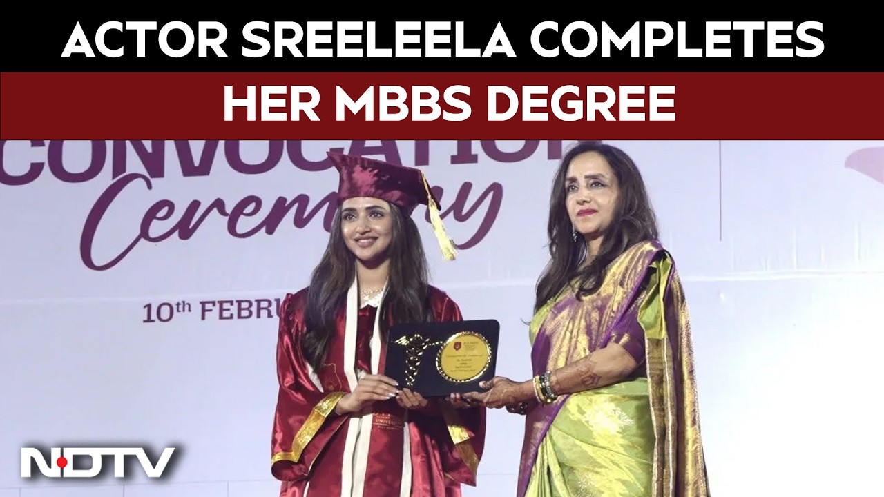 Sreeleela News | Actor Sreeleela Is Officially A Doctor, Actor Gets MBBS Degree After 6 Years