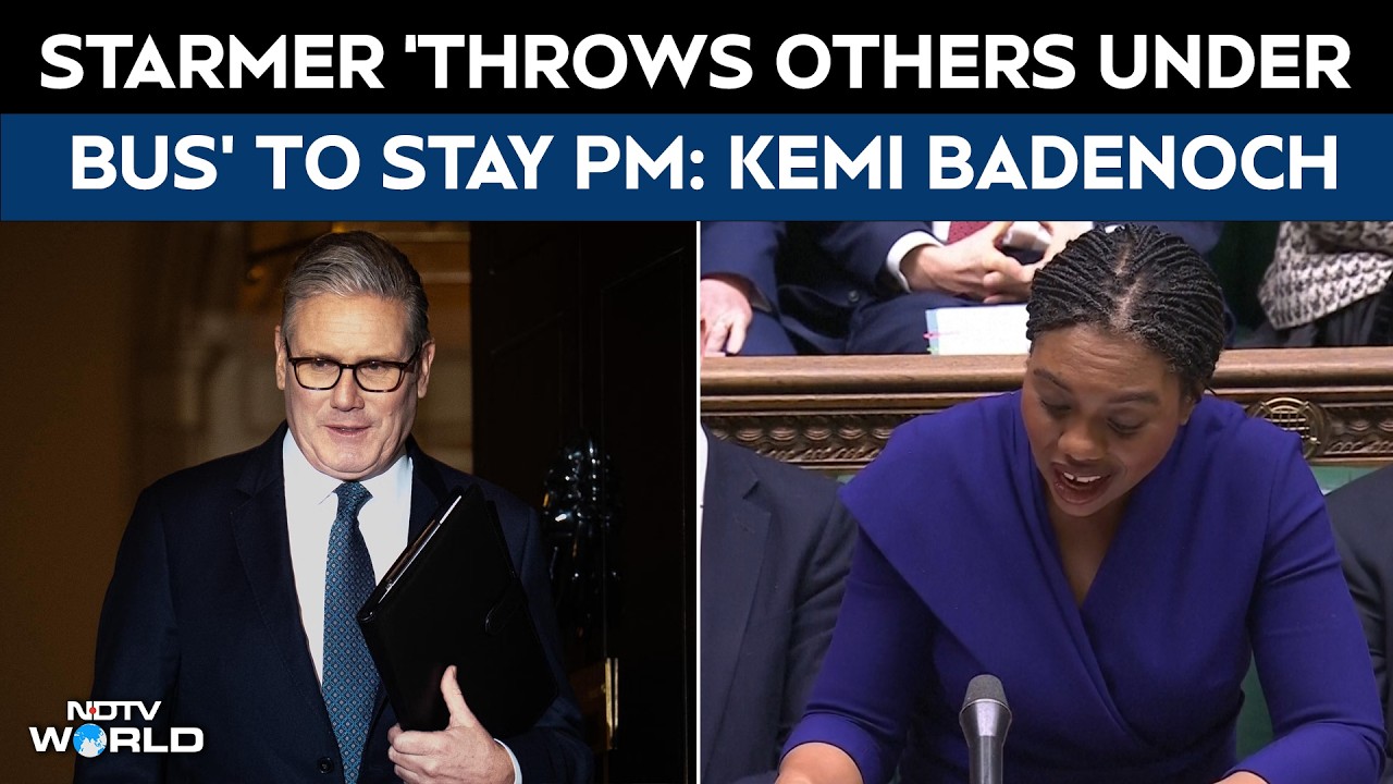Keir Starmer News | Kemi Badenoch Slams Starmer: &ldquo;Throws Others Under Bus&rdquo; to Stay PM