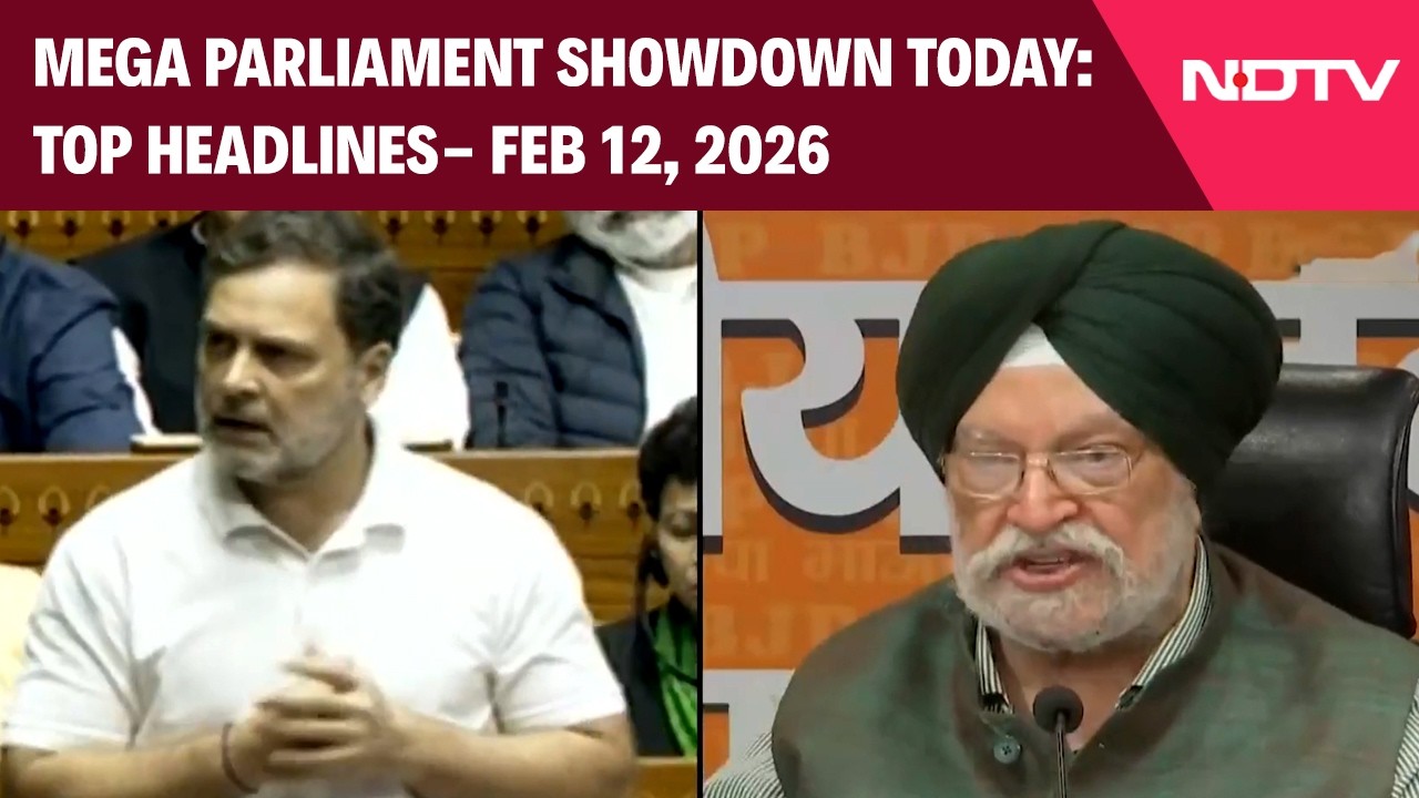 Parliament Budget Session: Mega Showdown Today | Top Headlines Of February 12, 2026