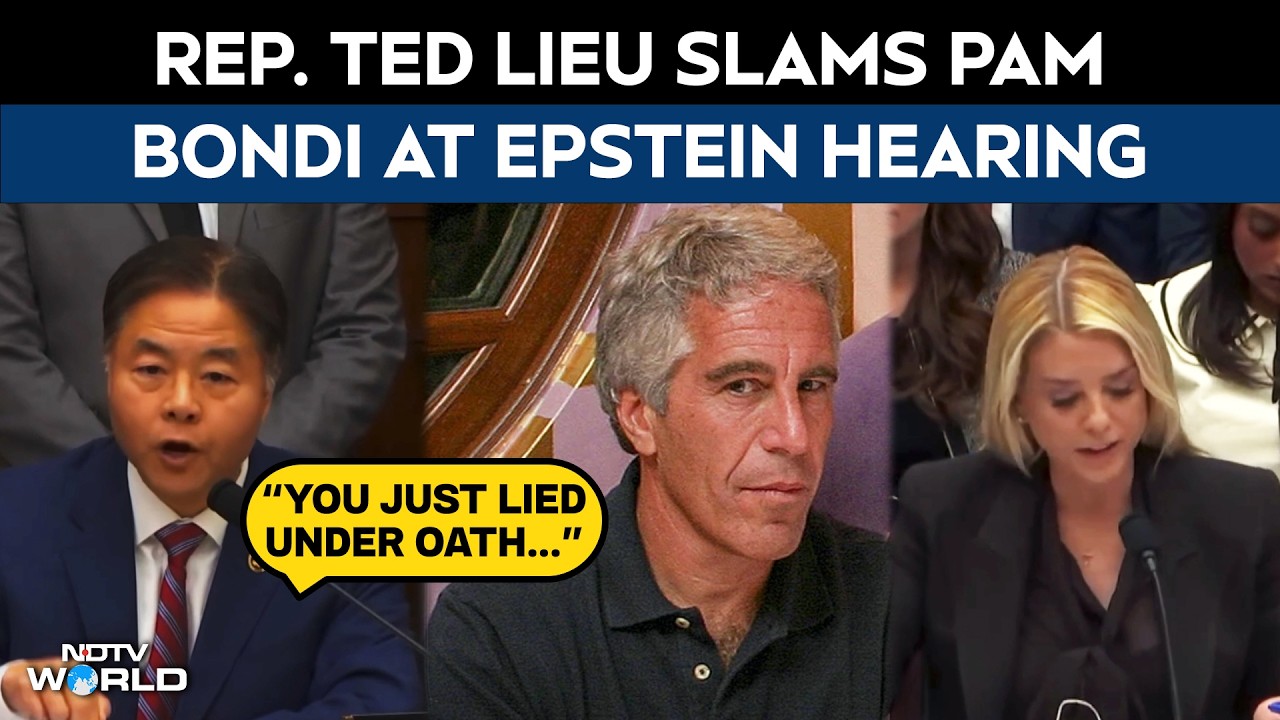 Rep. Ted Lieu Slams Pam Bondi at Epstein Hearing: “You Just Lied Under Oath”
