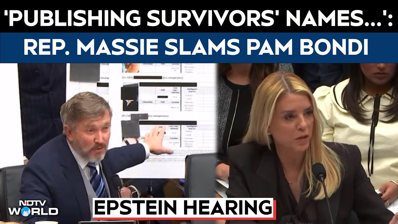 Epstein Hearing | Rep. Massie Slams DOJ Over Epstein Files, Questions Redactions of Powerful Names
