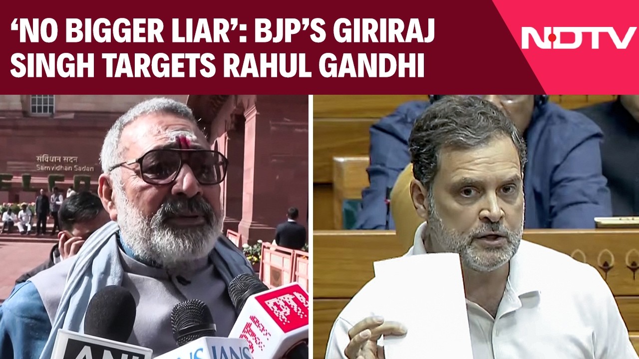 Rahul Gandhi | Giriraj Singh Blasts Rahul Gandhi, Threatens Opening China, Cambodia, Bareilly Files