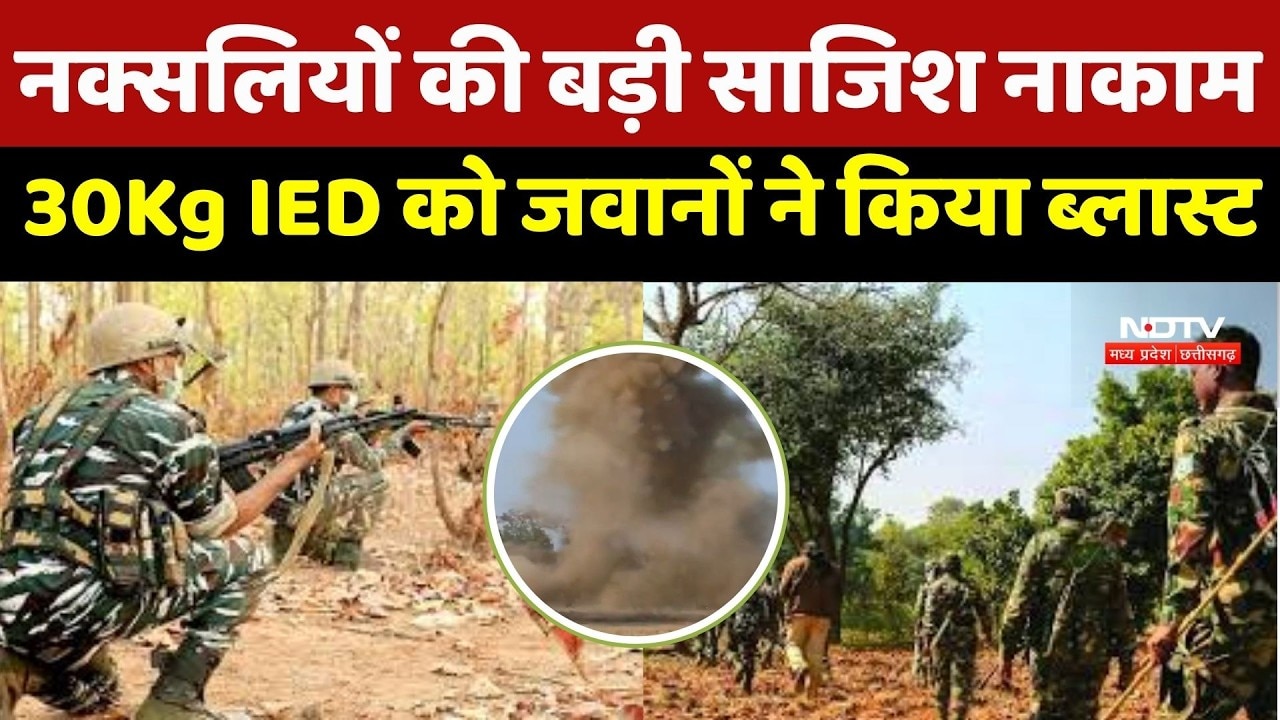 Bijapur Anti Naxal Operation : नक्सलियों की साजिश पर वार, 30 Kilogram IED बरामद, मौके पर किया नष्ट