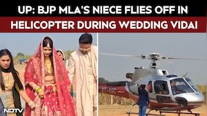 UP BJP MLA&rsquo;s Niece Departs In Helicopter During Wedding Vidai, Video Goes Viral