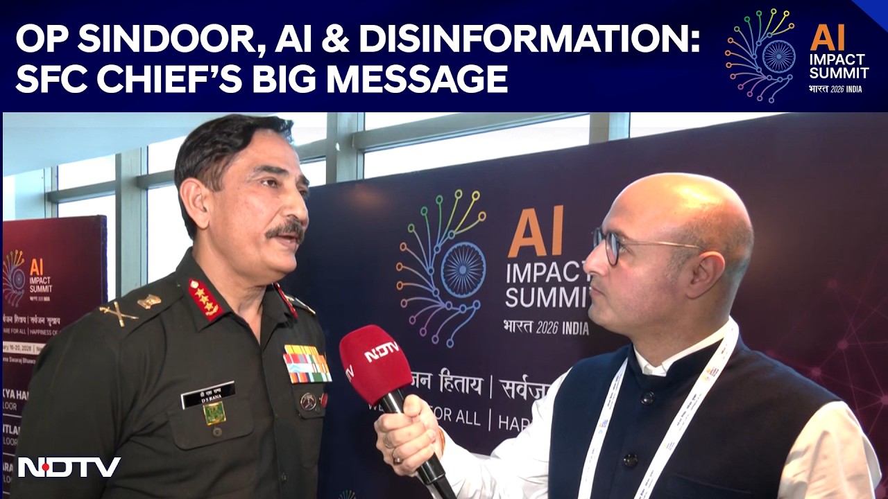 India AI Summit 2026 | Op Sindoor & AI Warfare: SFC Chief Lt Gen Dinesh Singh Rana | NDTV Exclusive