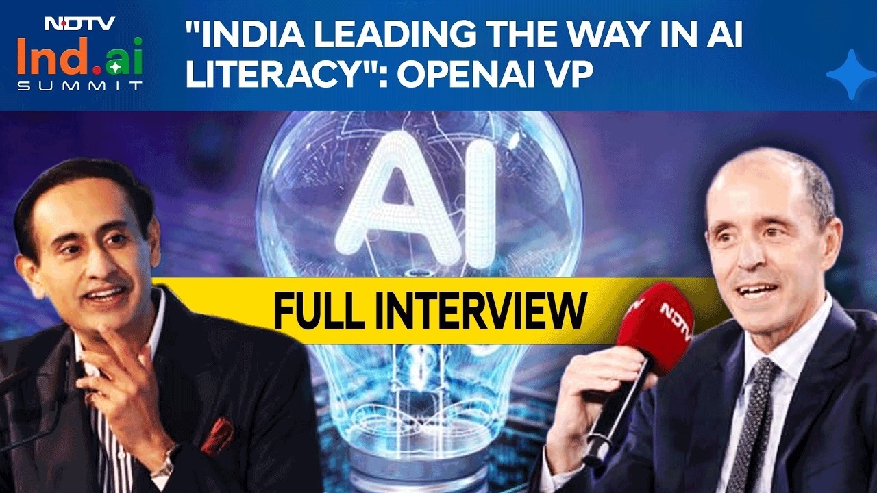 "India Leading The Way In AI Literacy", Says OpenAI's Chris Lehane At NDTV Summit