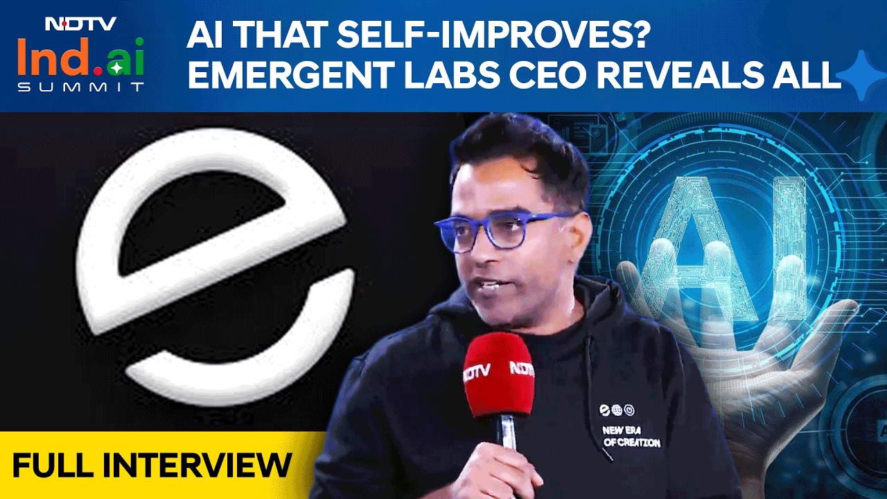 Emergent Labs AI | NDTV India.AI Summit: Mukund Jha, CEO Of Emergent Labs, On His Platform