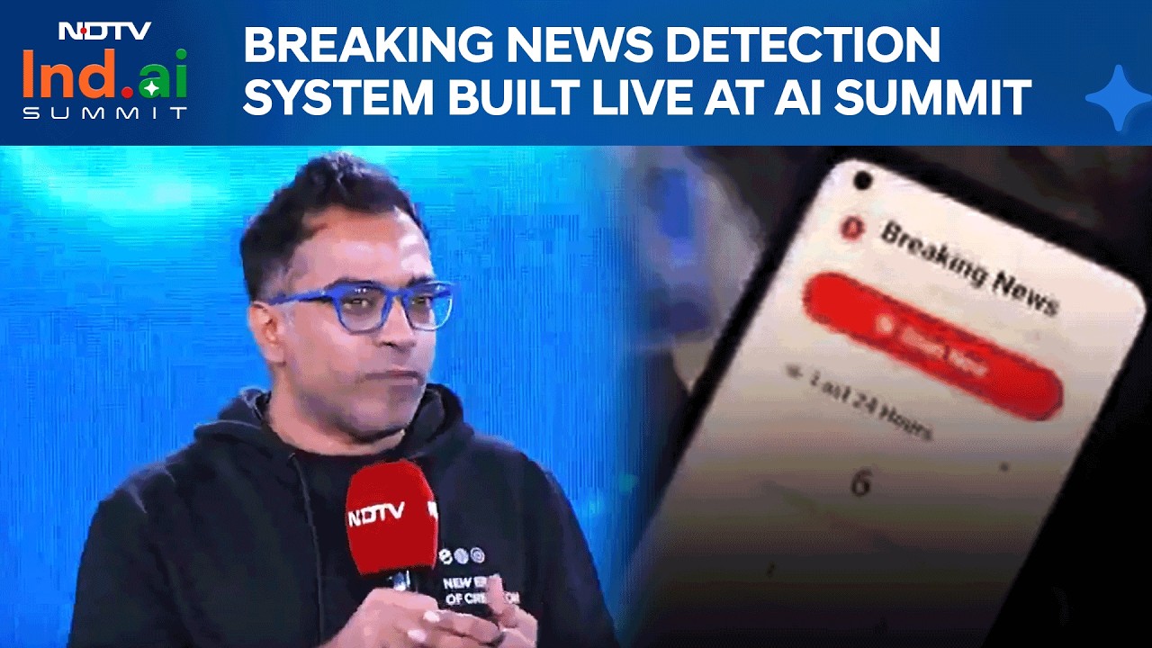 AI Builds A Live News Detection App In Under An Hour At NDTV Ind.AI Summit