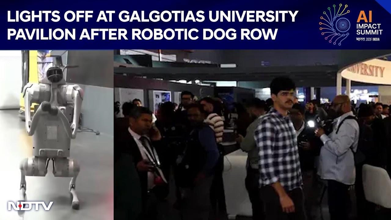 AI Summit: Lights Switched Off At Galgotias University Pavilion After Robotic Dog Row