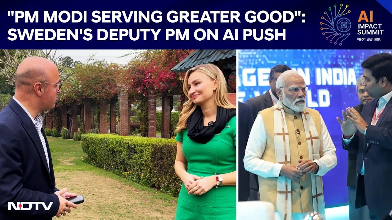 "PM Modi Serving Greater Good": Sweden's Deputy PM On India's AI Push