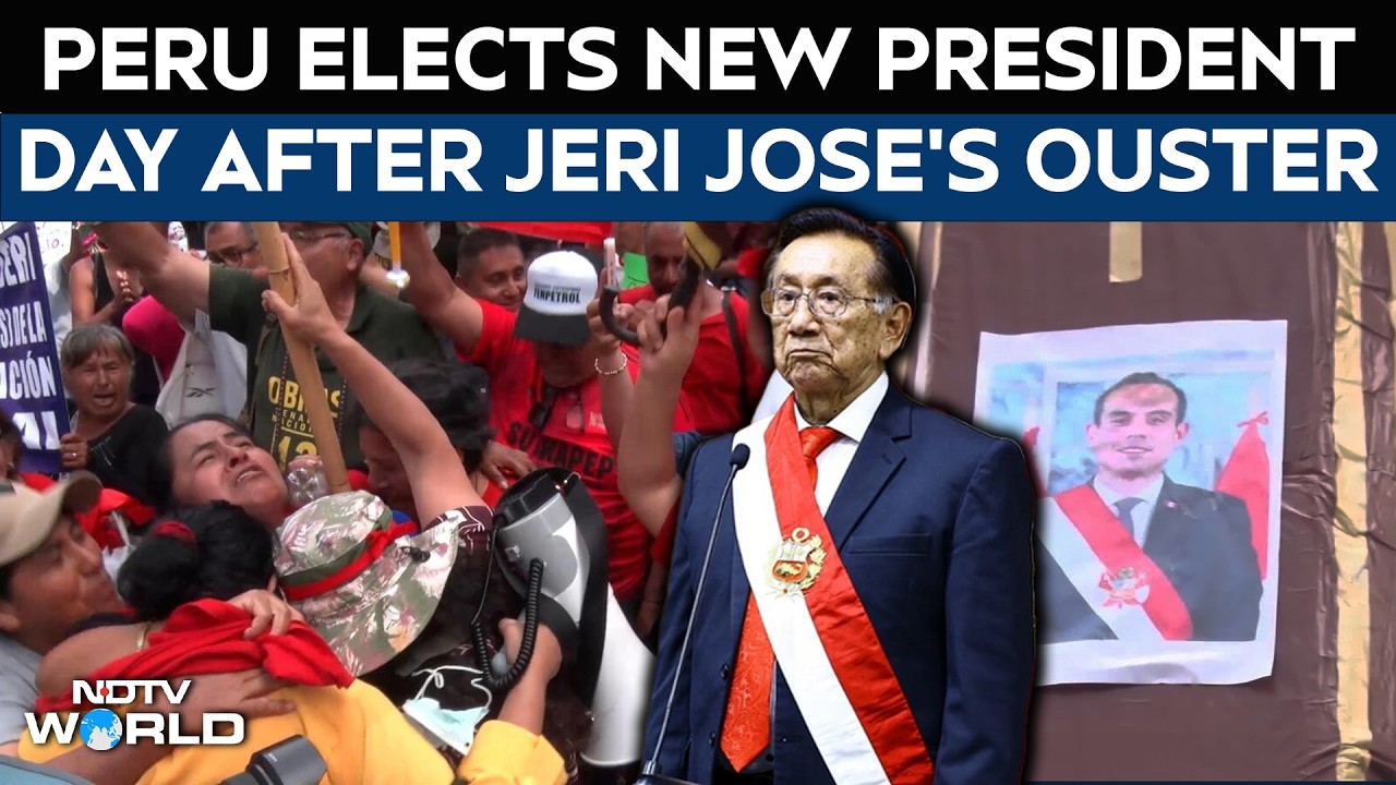 Peru President | Peru's Congress Elects New President Amid Protests Day After José Jerí's Ouster
