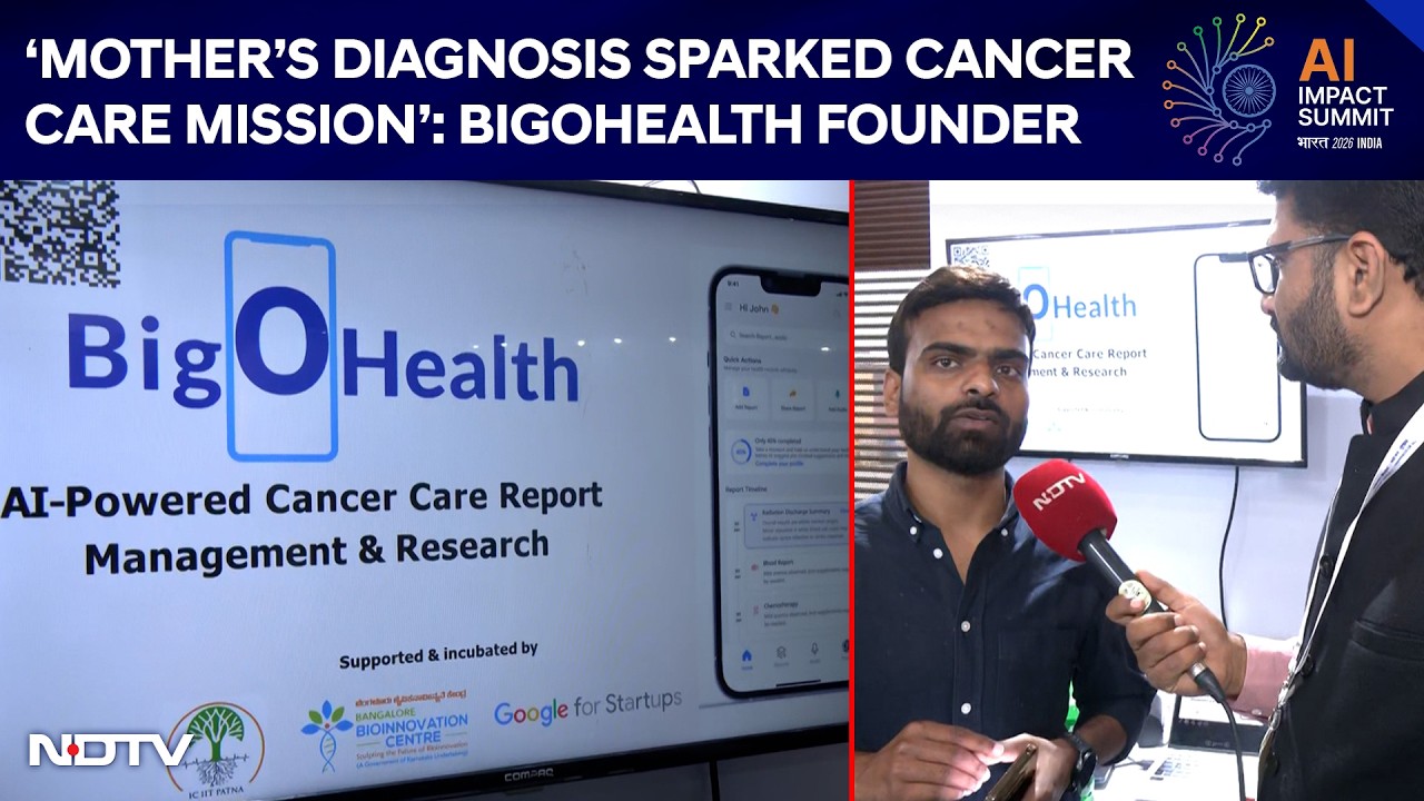 AI Impact Summit | 'Mother&rsquo;s Diagnosis Sparked Cancer Care Mission': BigOHealth Founder Tells NDTV