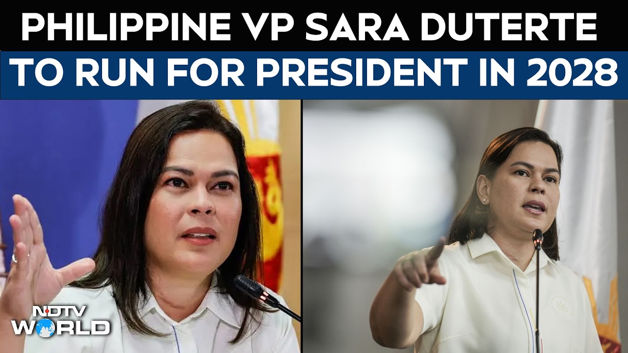 Philippines Duterte | Philippine Vice President Sara Duterte Announces To Run For President In  2028