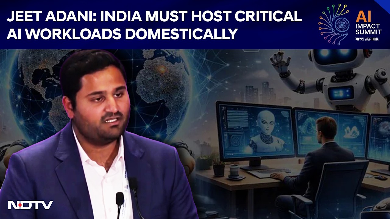 AI Summit | Jeet Adani At AI Summit: India Must Host Critical AI Workloads Domestically