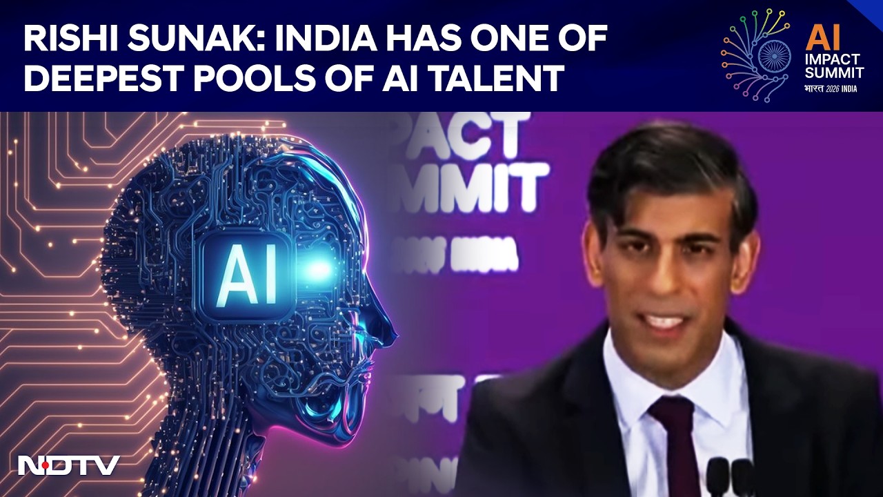 "India Has One Of Deepest Pools Of AI Talent": Ex UK PM Rishi Sunak