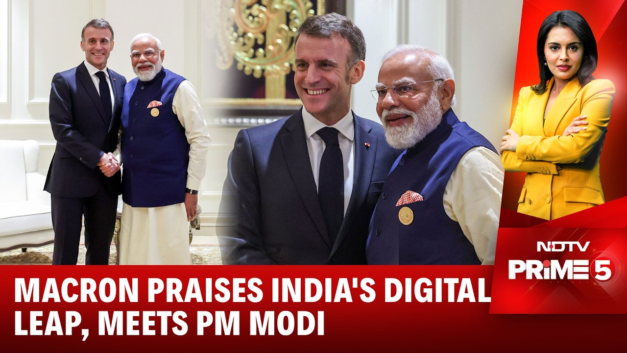 PM Modi, Macron Meet at AI Summit; Strategic Ties in Focus