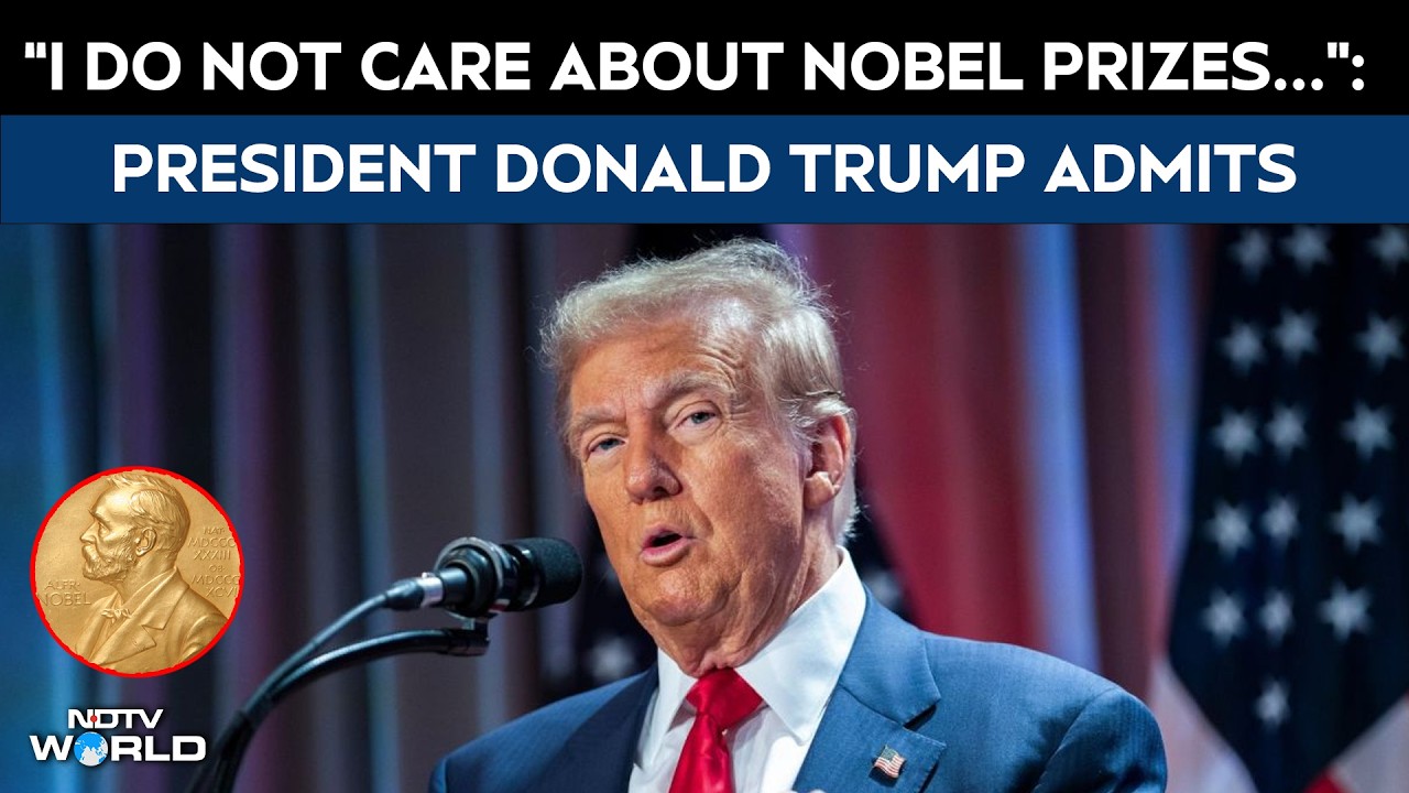 Donald Trump News: "I Don't Care About Nobel Prizes...": Trump Admits At Board Of Peace Meeting