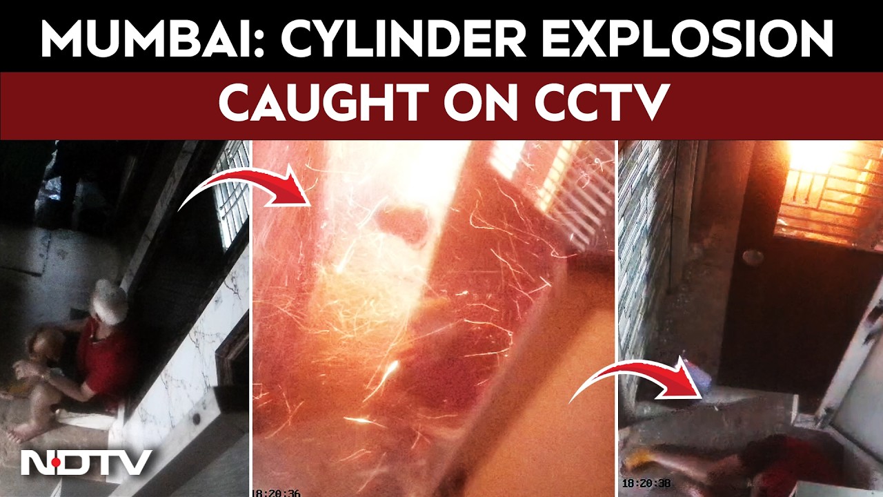 Cylinder Explosion Video | Mumbai: Cylinder Explosion Caught On CCTV, Four Seriously Injured