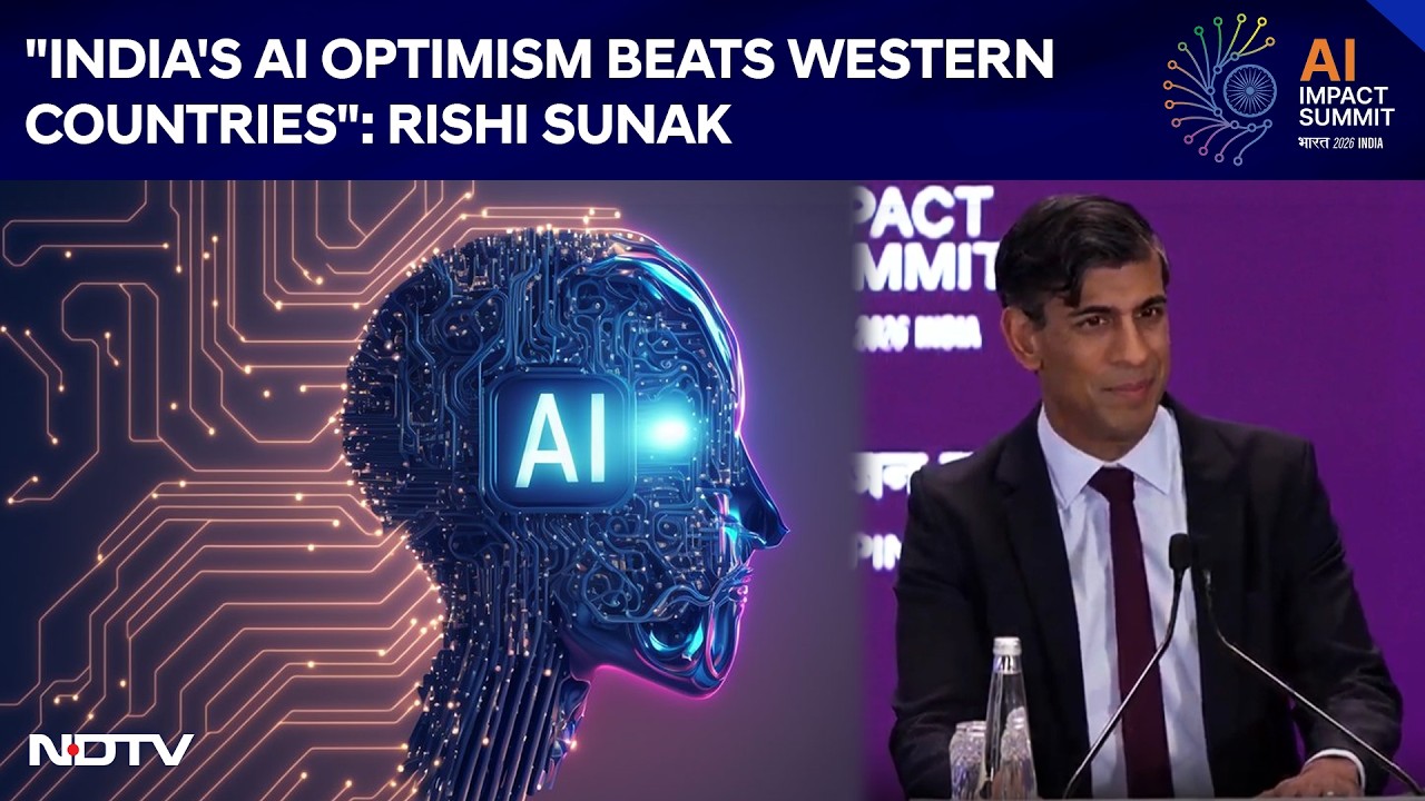 "India's AI Optimism Beats Western Countries": Former UK PM Rishi Sunak