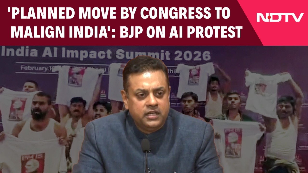 'Planned Move By Congress To Malign India': BJP on AI Summit Protest