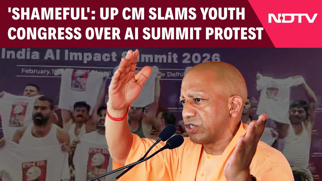 Youth Congress | Yogi Adityanath Slams Youth Congress Over AI Summit Protest | AI Summit protest