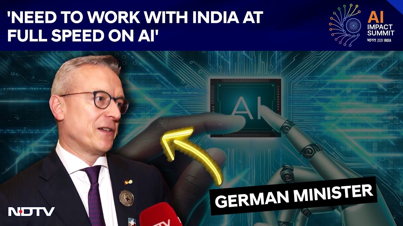 'Need To Work With India At Full Speed On AI': German Minister To NDTV