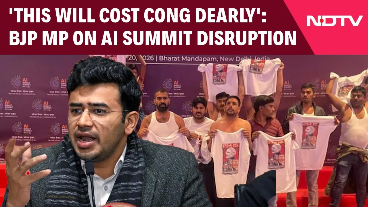 AI Summit 2026 | 'World Was Watching India': BJP MP Slams Youth Congress Protest