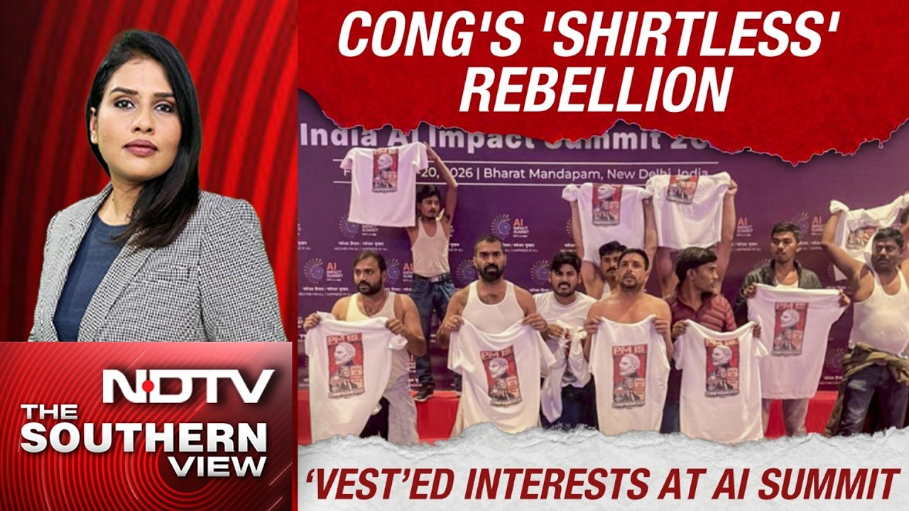 AI Summit Protest | AI Summit Overshadowed By Youth Congress Protest, BJP Calls It 'Anti-India'