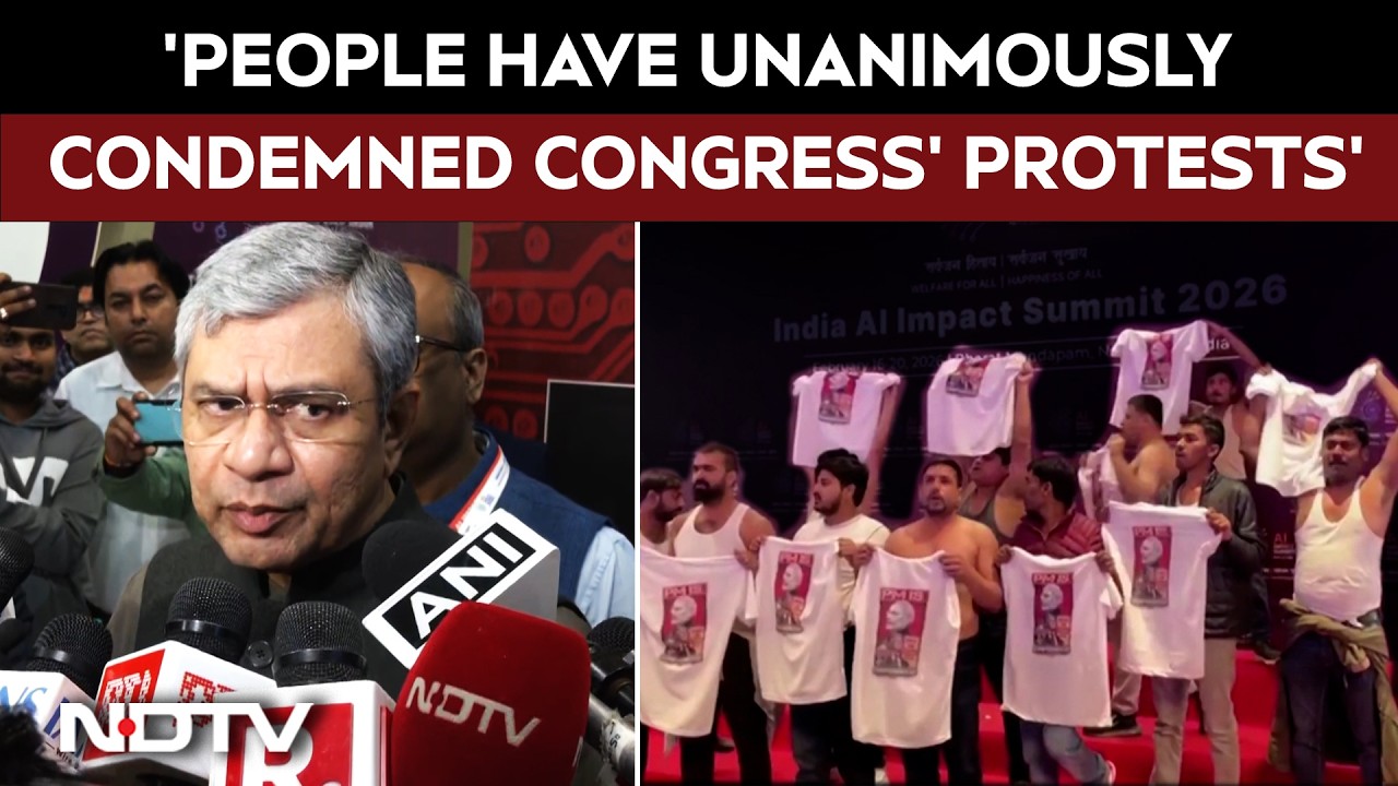 Ashwini Vaishnaw: 'People Have Unanimously Condemned Congress' Protests'