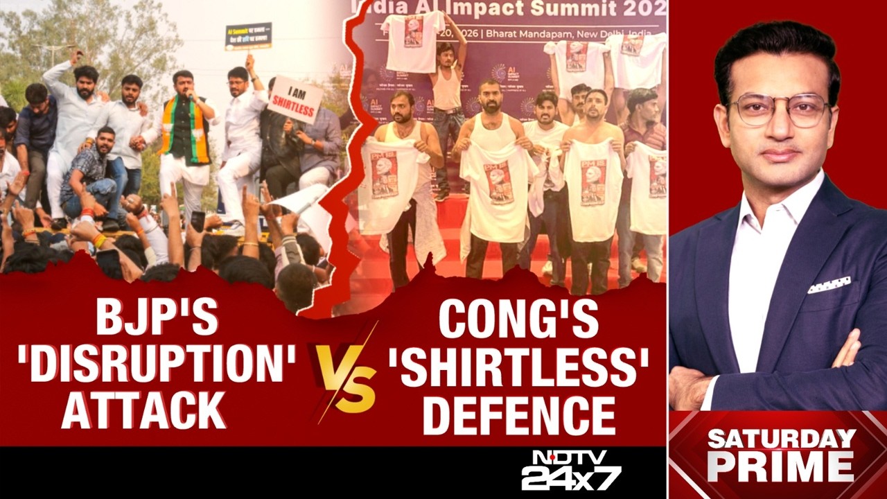 India AI Summit | Nationwide Protests After Congress' Shirtless AI Summit Stir; Clashes in Indore