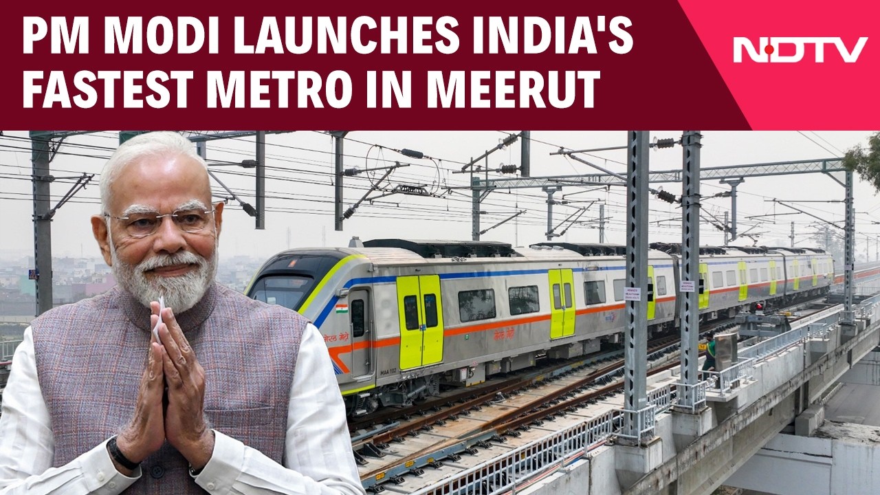 PM Modi Launches India's Fastest Metro In Meerut, Entire Namo Bharat Corridor