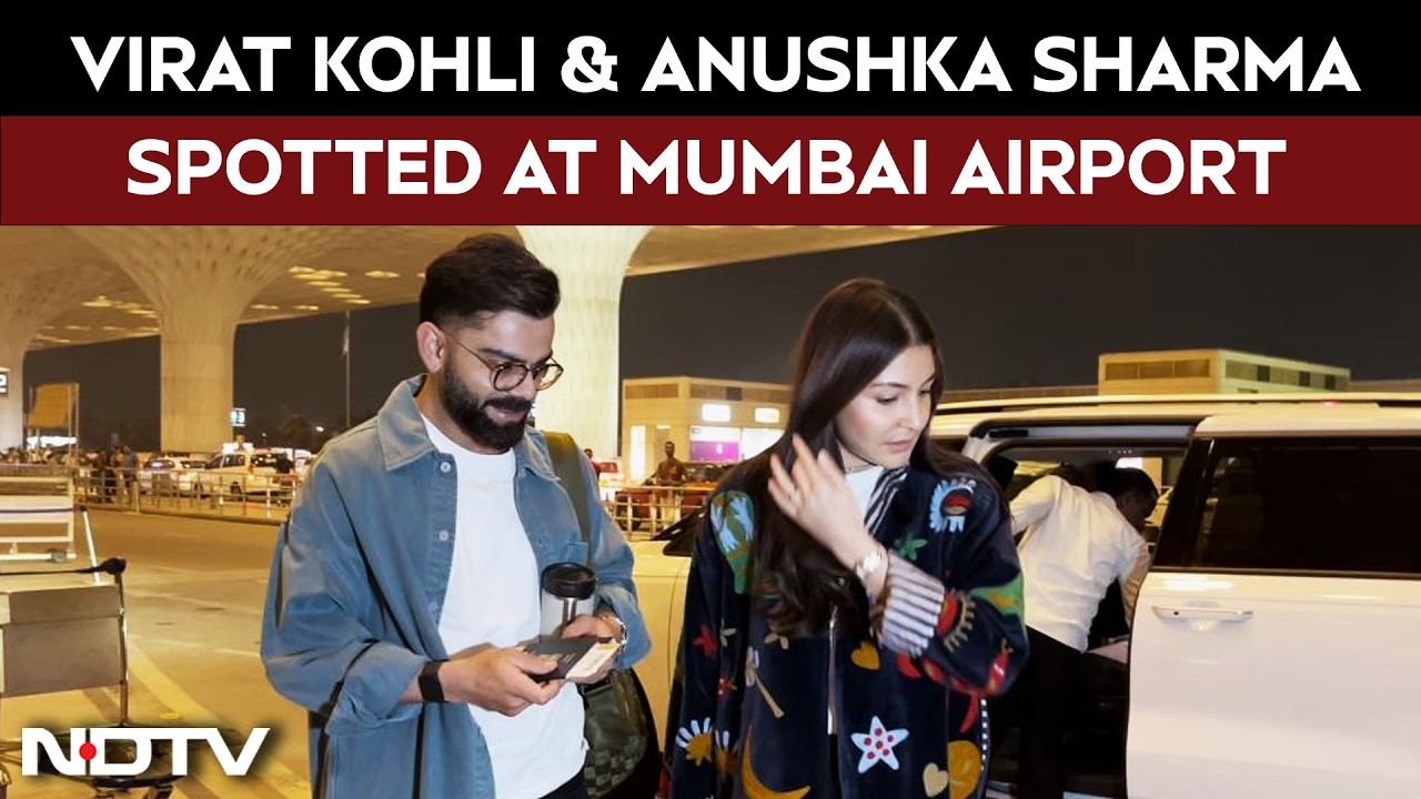 Virat Kohli Along With Wife Anushka Sharma Spotted At The Mumbai Airport