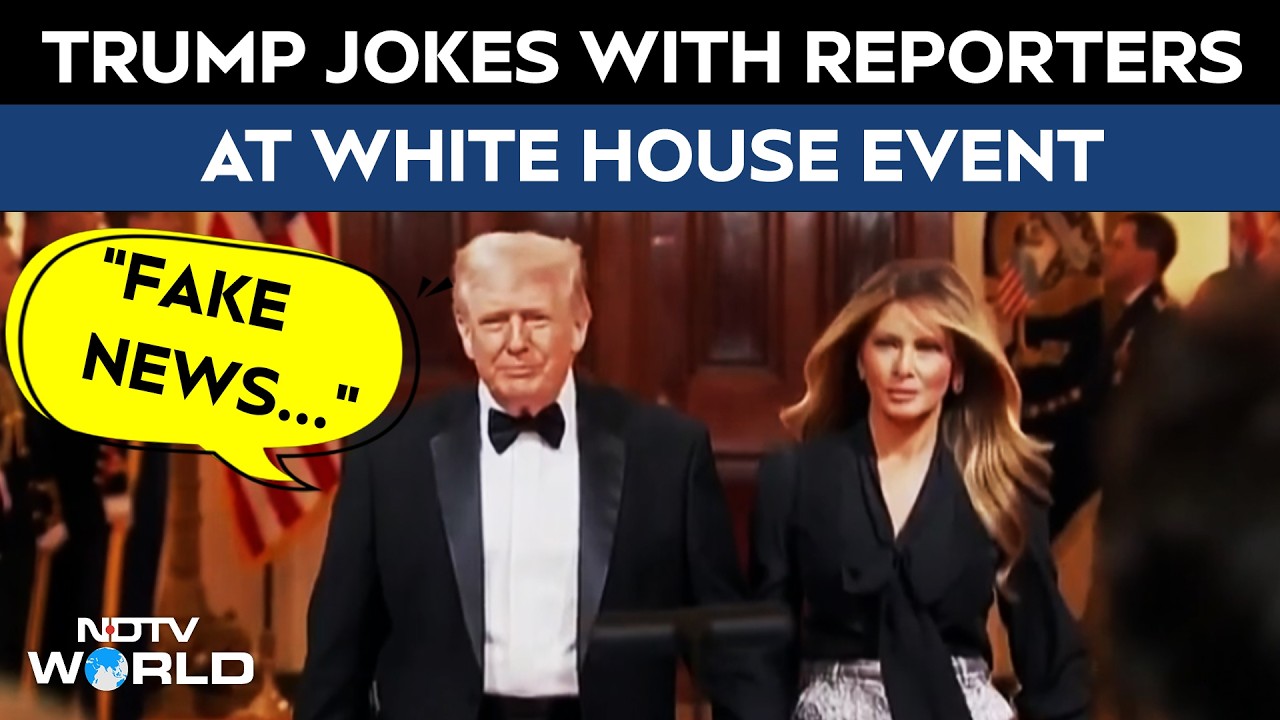 Trump News | “I Will Not Call You Fake News”: Donald Trump Jokes With Reporters At White House Event