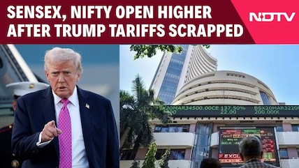 Sensex Opens 300 Points Higher, Nifty 90 Up After Trump's Tariffs Scrapped