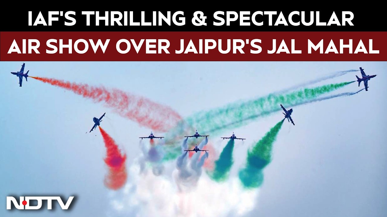 Indian Air Force Showcases A Thrilling & Spectacular Air Show Over Jaipur's Jal Mahal
