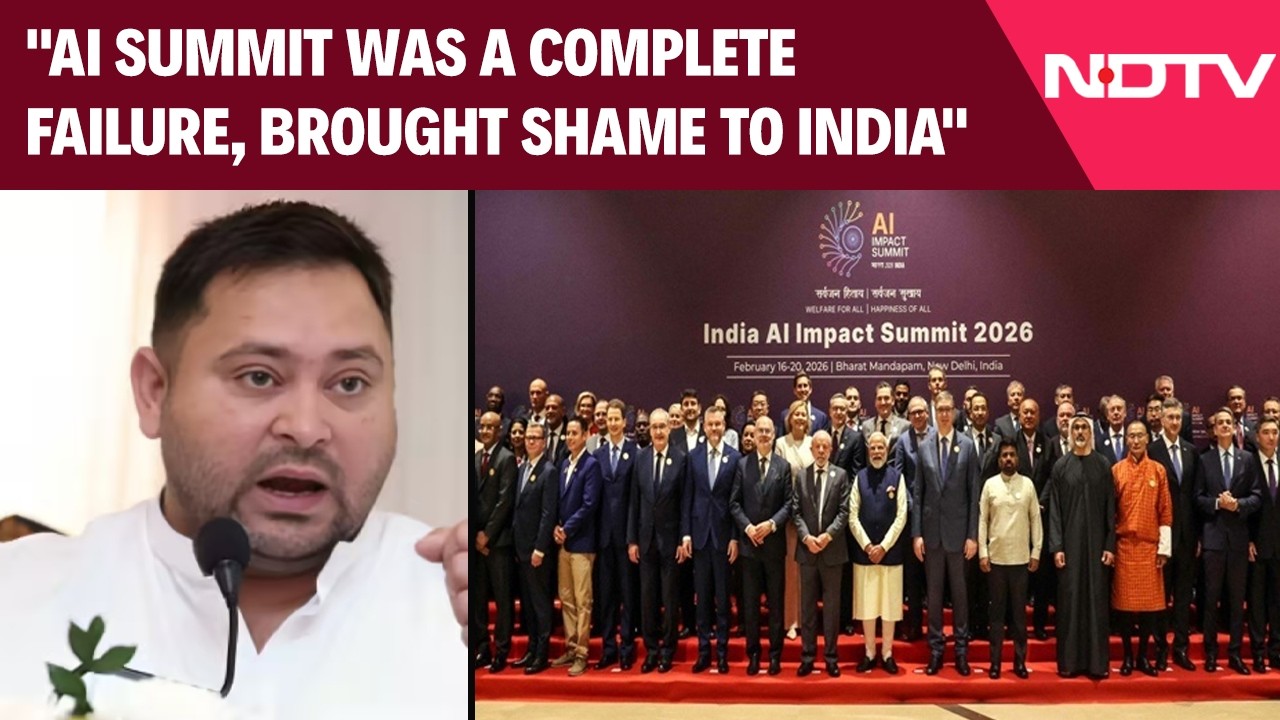 Tejashwi Yadav Slams AI Summit: "Was A Complete Failure, Brought Shame To India": Tejashwi